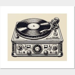 Turntable - Vintage Audio LP Vinyl Record Player Posters and Art